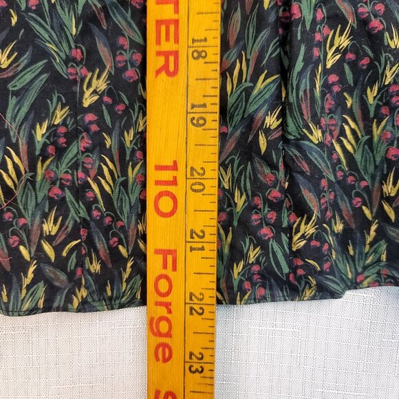 Zara Victorian XS Whimsigoth High Neck Ditsy Floral Puff Sleeve Boho Indie - Picture 10 of 11